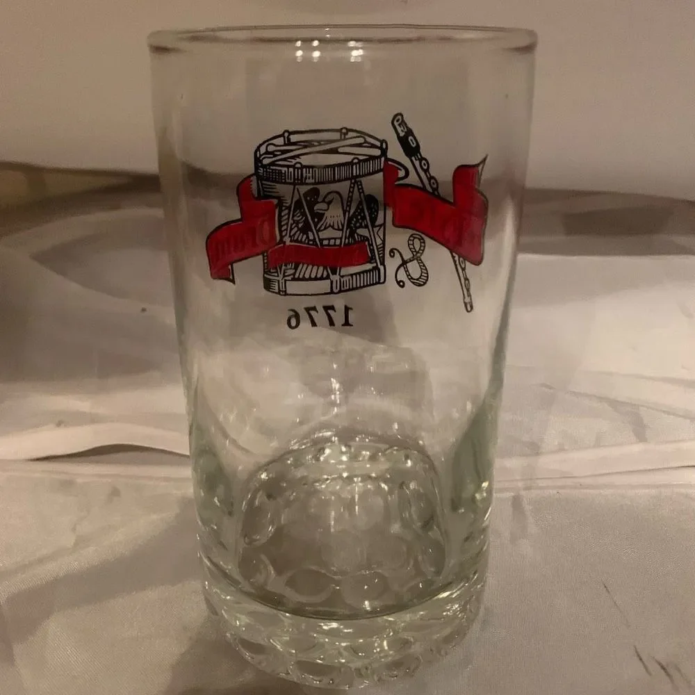 Vintage Fyfe & Drum 1776 Beer Glass